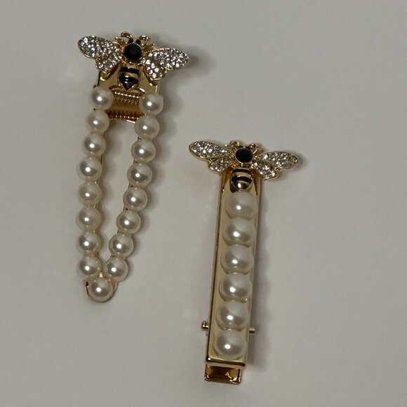 Adorned Luxe Golden Nectar Adornments / Set of 3 Hair Clips - Picture 5 of 8